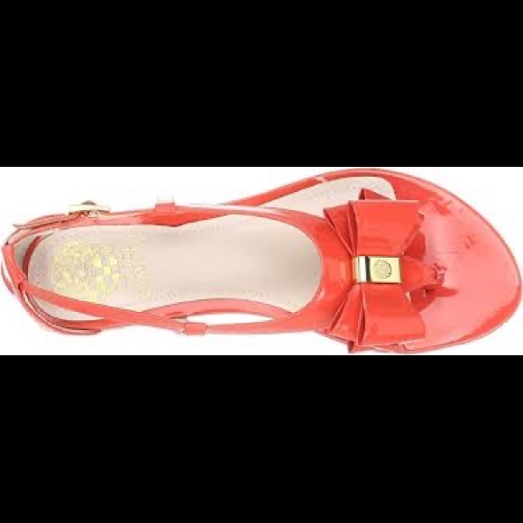 PRICE REDUCED | Cow Patent Leather Heeled Sandals in Coral Reef - Picture 2 of 7